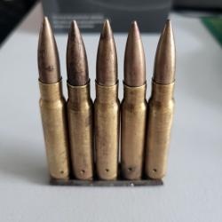 Clip de 5 cartouche neutralisées mauser kar 98 ou 98k
