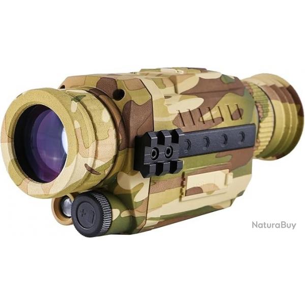 Monoculaire de Vision Nocturne Numrique 5x - Double usage Jour/Nuit Compact et Polyvalent