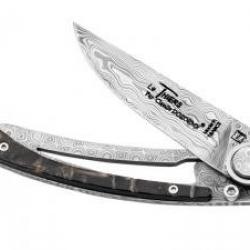 Couteau Le Thiers Claude DOZORME lame damas inox balbach 250 couches cran intérieur
