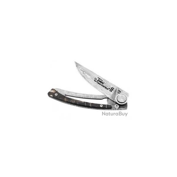 Couteau Le Thiers Claude DOZORME lame damas inox balbach 250 couches cran intrieur