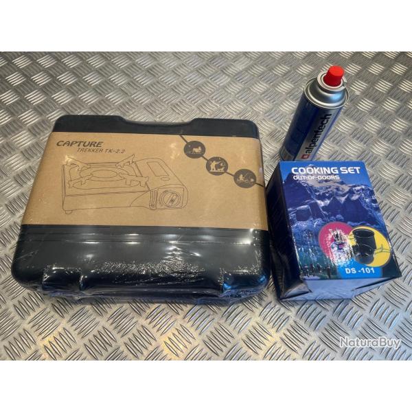 rchaud a cartouche gaz portatif camping randonnee bivouac chasse pche avec accessoires