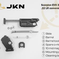 Kit de conversion JKN pour CZ SCORPION EVOS3 S1 Cal.22LR