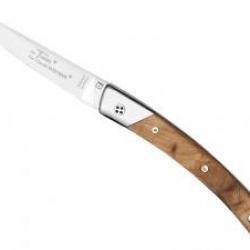 Couteau Le Thiers Claude Dozorme lame mate acier 14C28N manche genévrier