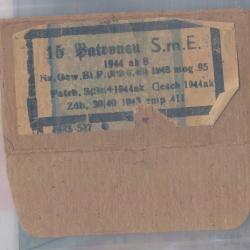 Etiquette originale seule 7,92x57 Allemagne ww2 6