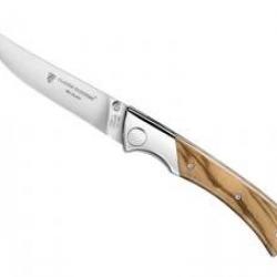 Couteau de chasse MR BLADE Claude Dozorme Lame acier 14C28N à cran intérieur manche olivier