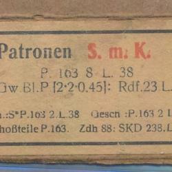 Etiquette originale seule 7,92x57 Allemagne ww2 13