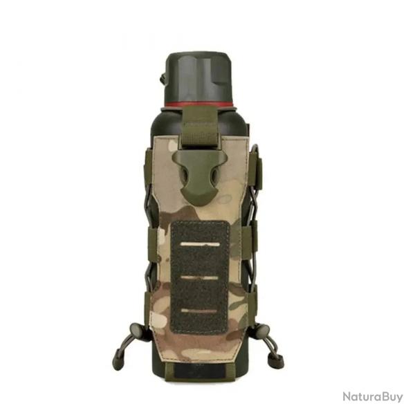 Laser Cut Design Molle Radio Pouch Holder & Molle Adjustable Water Bottle Holder 40 oz Bottle Pouch 