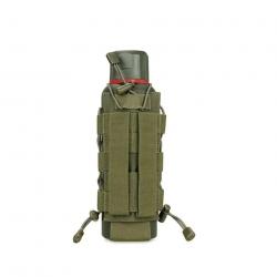 Laser Cut Design Molle Radio Pouch Holder & Molle Adjustable Water Bottle Holder 40 oz Bottle Pouch 