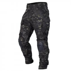 Mens Military Tactical Multicam Combat Uniform Black T-Shirt Long Sleeve Shirts&Pants Camping Huntin