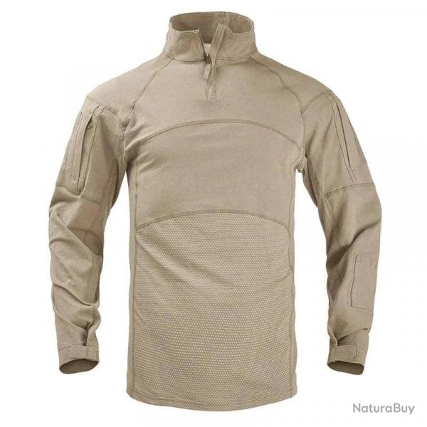 Mens Summer Breathable Long Sleeve T-shirts Outdoor Stand Collar Sports Tactical Camouflage Shirts Q