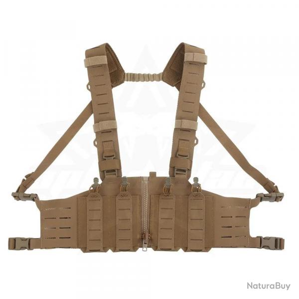 OPHIDIAN with M4 AR Magazine Pouch Adjustable Molle H-Type Vest Chest Gear Lightweight Zipper Link F