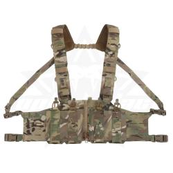 OPHIDIAN with M4 AR Magazine Pouch Adjustable Molle H-Type Vest Chest Gear Lightweight Zipper Link F