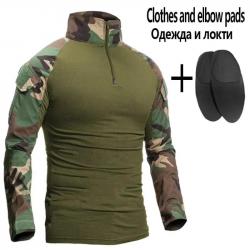 Softair Paintball Suits Work Clothing Uniform Training Suit Men Durable Breathable T-shirt Cargo Hun
