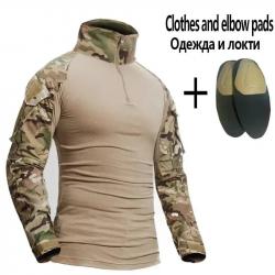 Softair Paintball Suits Work Clothing Uniform Training Suit Men Durable Breathable T-shirt Cargo Hun