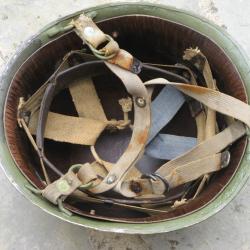 Algérie, Tchad, Kolwezi, OPEX ; casque TAP - parachutiste - modèle 1956.