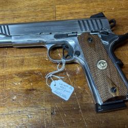Superbe Etat ! Pistolet Chiappa 1911 Superior Grade - 45 ACP - Inox Artisan - 9 CPS - ADF450-01