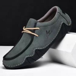 Chaussures homme cuir automne | Mocassins décontractés respirants | Baskets marche rando ville