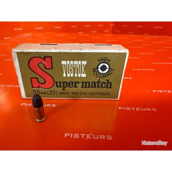 Cartouches 22 SHORT Rim Fire YOSTOK SUPER MATCH  X50 Collection