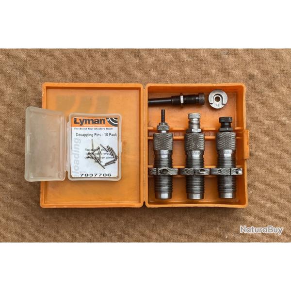 Outils Lyman carbure, cal .38sp/357Mag + aiguilles