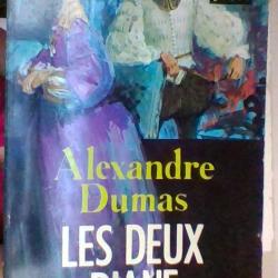 Les deux Diane tome 1 et tome 2 par Alexandre Dumas Bibliotheque Marabout -