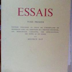 Essais Montaigne tome premier - Classique Garnier -