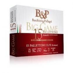 Cartouche Chevrotine B&P 15 GR Bourre Grasse Cal 12/70