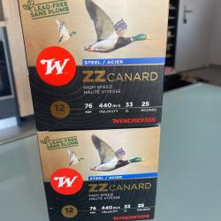 Cartouche à grenaille d'acier Winchester - ZZ Canard - Cal12 - (50pcs)