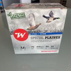 Cartouche à grenaille D'acier Winchester - Spécial plaines - Cal12/70 - (25pcs)