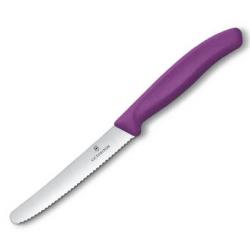 6.7835.C1 Couteau de table/tomate à dents Victorinox SwissClassic violet 11cm/boîte de 20