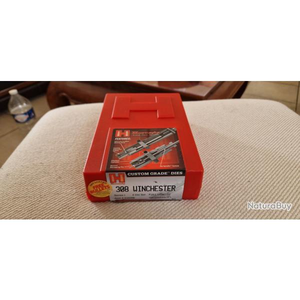 hornady custom grade dies 308 win rf 546358