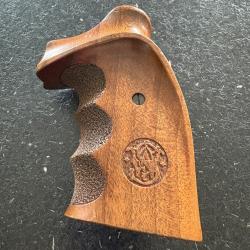 Poignée droitier Target originale Smith et Wesson noyer huilé pour châssis K et L round butt,