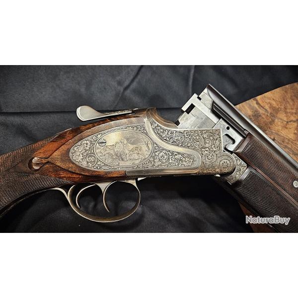 browning b25 calibre 12 faux corps devant 3 pices gravure fond creux ralisation armurerie Briano