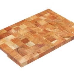Planche à découper en bois d'acacia massif - Grande taille 60x40 cm - Barbecue