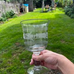 Grandes tasses en verre des années 1960 et 1970