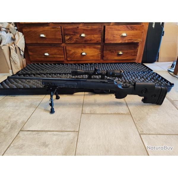 Tikka T1X 22LR filet avec Crosse GRS Bifrost, lunette, bipieds