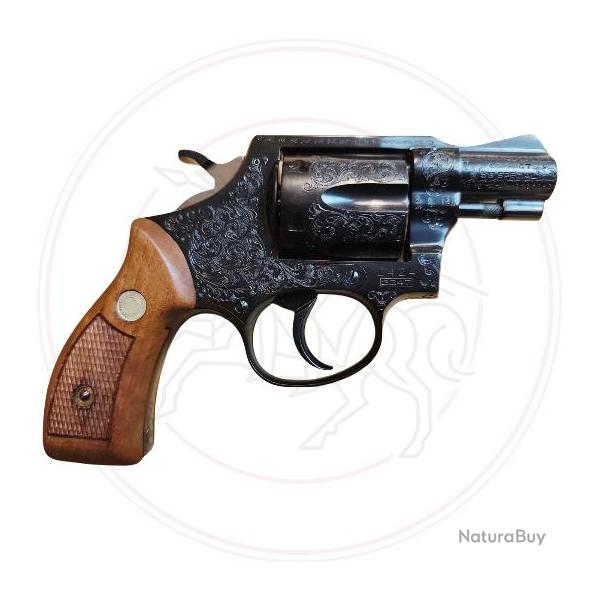 Revolver SAUER & SOHN - Mod. COMPACT avec gravures - Cal. 38 Special - Canon 2"