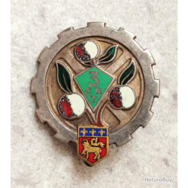 Insigne franais des annes 1930 pour la 3e Compagnie Rgionale du Train par Drago/3e Cie Rgionale