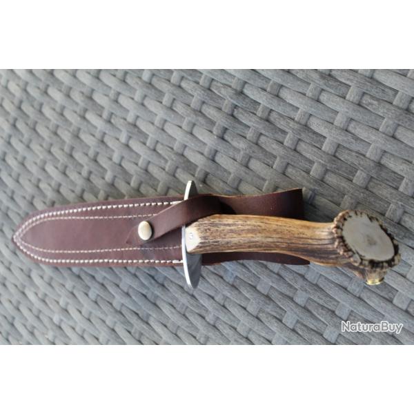 dague de chasse  servir occasion comme neuve qualit Nogent avec tui cuir  saisir !