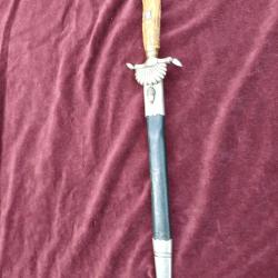 Dague de vènerie 3ème" REICH" ( Hirschfänger) de la fédération des chasseurs parrainé par "GOERING "