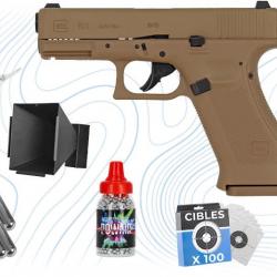 Pack Argent Glock 19 X cal BB 4.5 mm Umarex