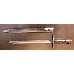 Baïonnette italienne pour fusil Carcano-Vetterli.