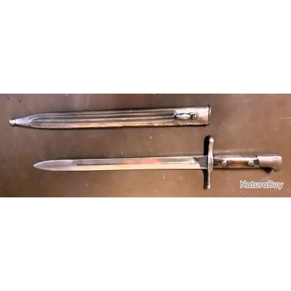 Baonnette italienne pour fusil Carcano-Vetterli.