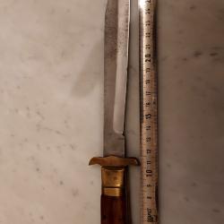 DAGUE DE CHASSE VINTAGE LAME D'ESTAING