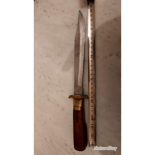 DAGUE DE CHASSE VINTAGE LAME D'ESTAING