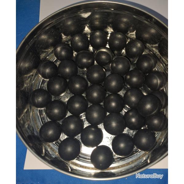 20 balles caoutchouc 18mm pour adaptateur balle caoutchouc pistolet d'alarme