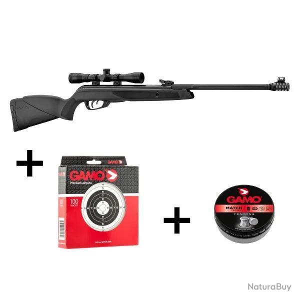 Pack Complet Carabine Gamo Black Bear Calibre 4,5 MM 19,90 Joules