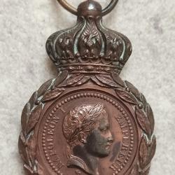 Médaille Napoléon I, campagnes de 1792 à 1815 Sainte Hélène 5 mai 1821