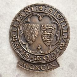 INSIGNE INTERESSANT ( base) -SIGILLVM COM SI EMILIANI -MCXCIX -ARTHUS BERTRAND PARIS- maçonniques.