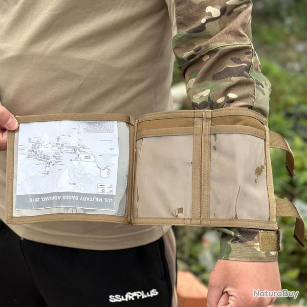 Pochette tactique avec compartiment pour carte et tlphone - camouflage cp - LIVRAISON GRATUITE