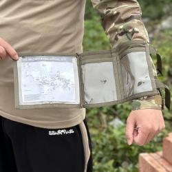 Pochette tactique avec compartiment pour carte et téléphone - vert - LIVRAISON GRATUITE